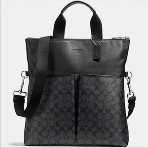NEW. Coach. Mens Charles Foldover Tote 💼
